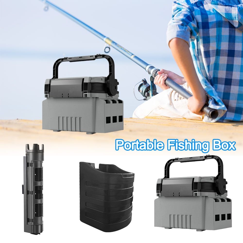 Fishing Kayak Crate - Caixa de Pesca Multifuncional Portátil, Grande