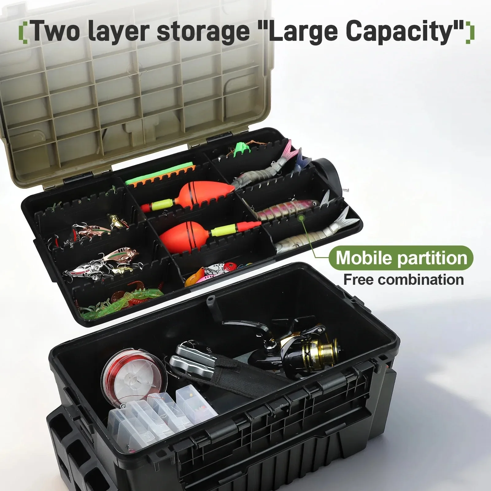 Caixa de pesca de grande capac - Fishing Kayak Crate avaliação e preço