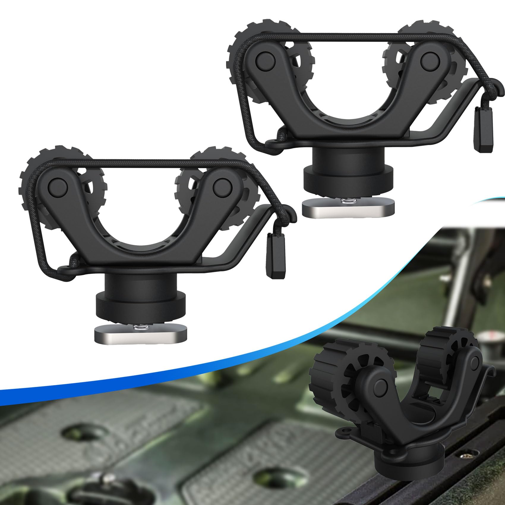 Suporte de remo para trilho de - Fishing Kayak Rod Holder avaliação e preço