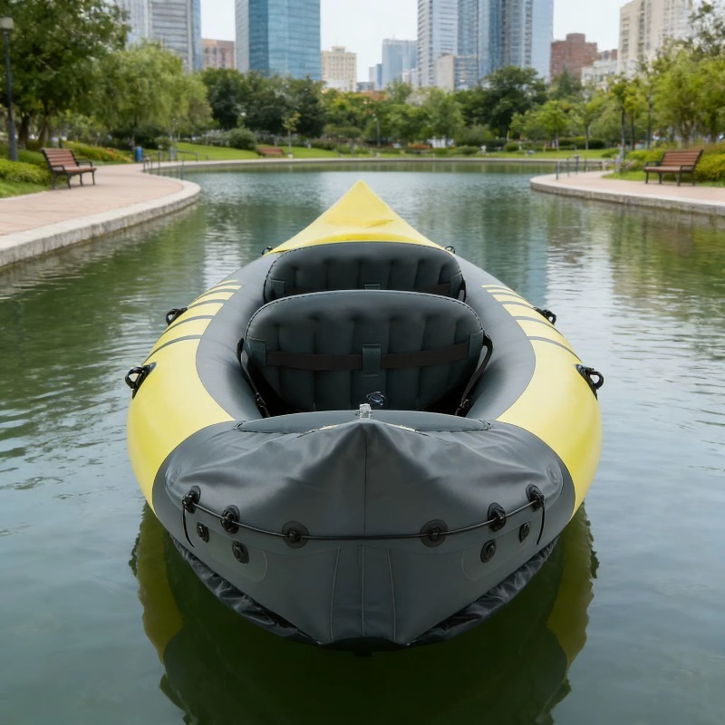 Caiaque Inflável para Pesca co - Fishing Kayak Paddle avaliação e preço